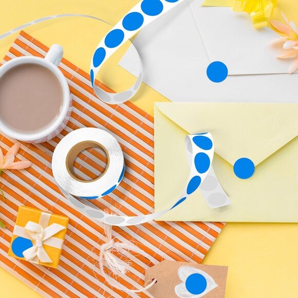 1000 PCS 3/4 Inch Round Color Coding Stickers, Adhesive Dot Stickers for Organiz - Picture 6 of 7